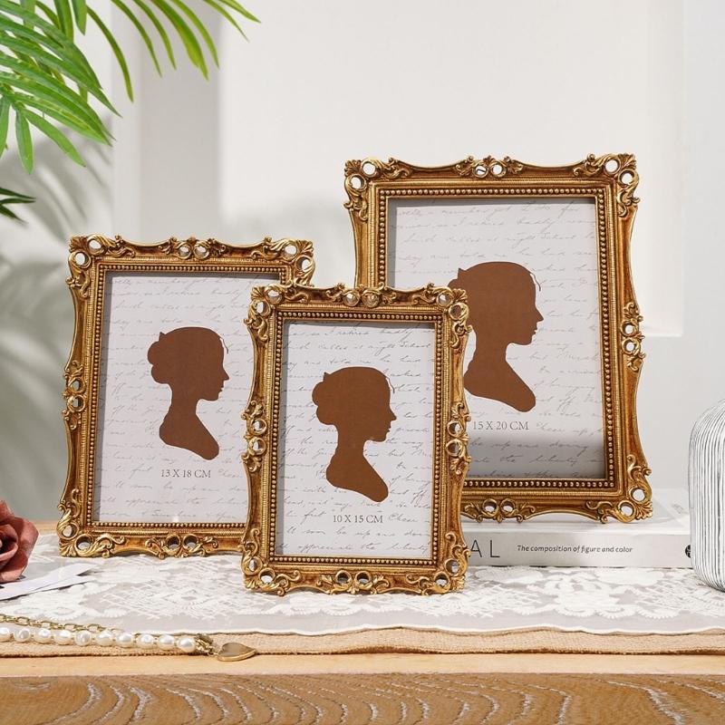レトロな額縁、卓上壁ディスプレイ用ミニアンティーク華やかなフ - Resin Art For Photo Frame のレビューと価格