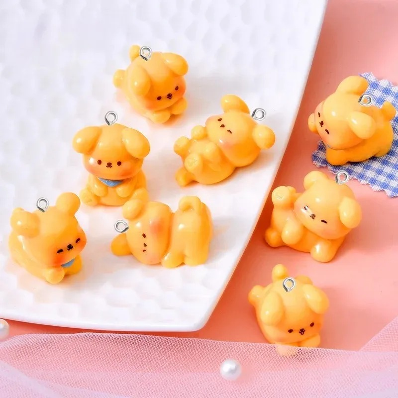 10 個かわいい漫画犬アクリル樹脂チャームミニペンダント D - Resin Art Supplies Near Me のレビューと価格