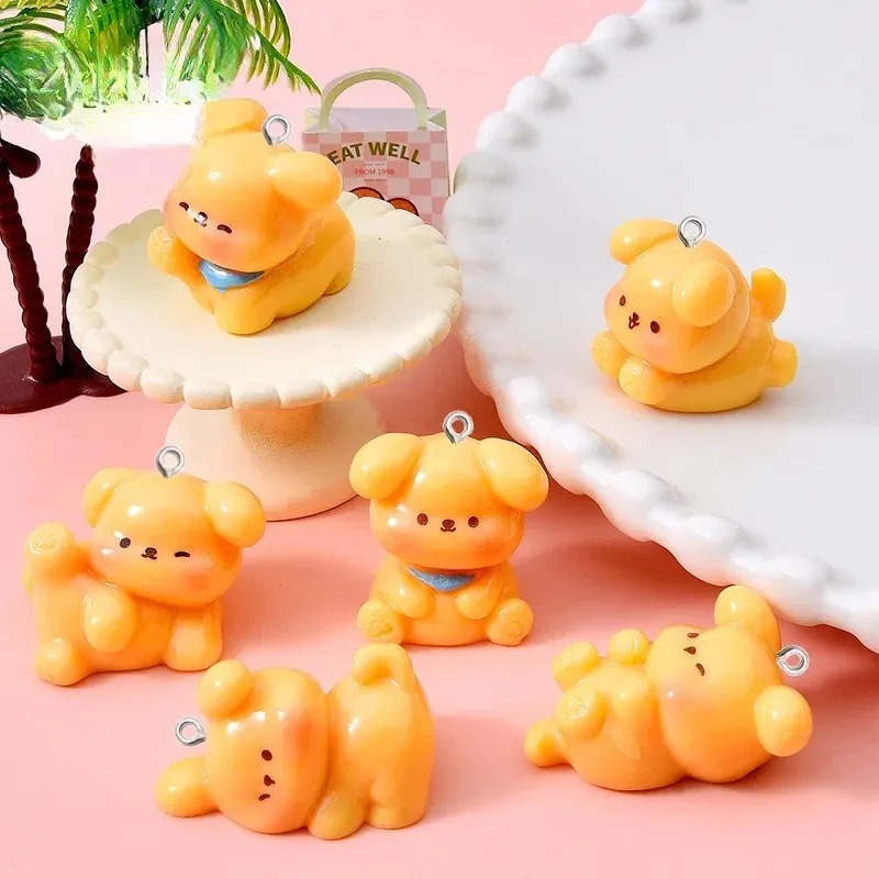 10 個かわいい漫画犬アクリル樹脂チャームミニペンダント D - Resin Art Supplies Near Me のレビューと価格
