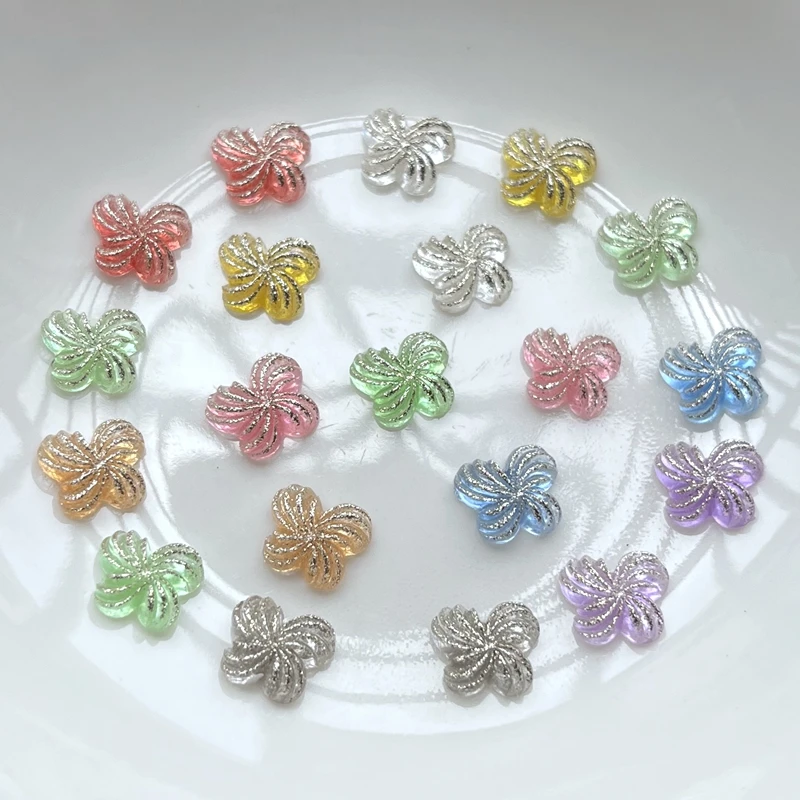 50 個 10*8 ミリメートルゼリー色発光蝶フラットバック - Resin Art Design For Wedding のレビューと価格