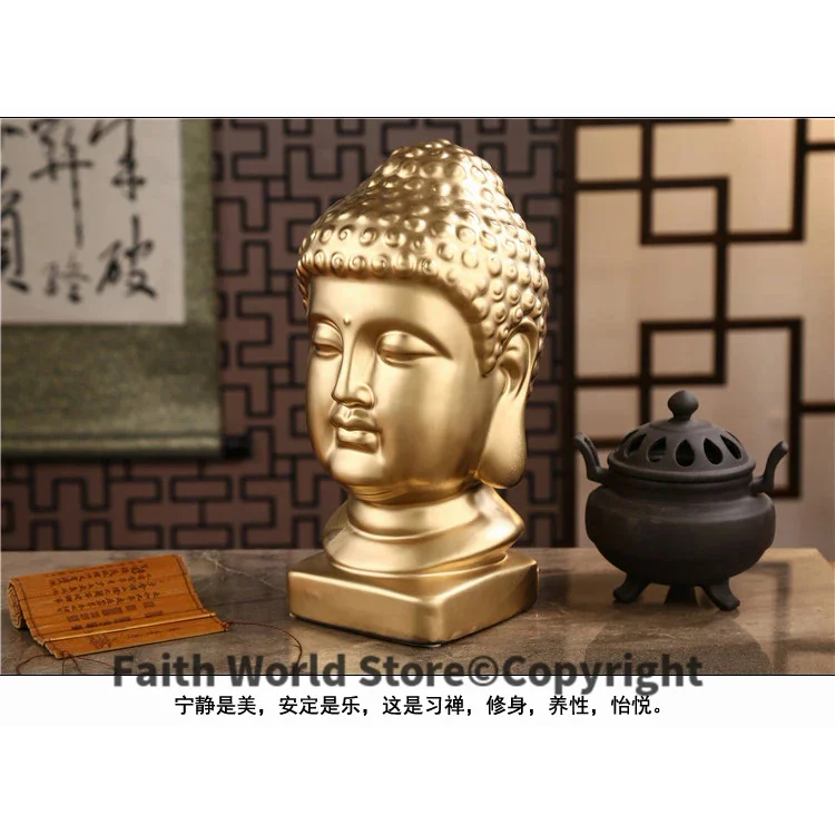 東南アジアの黄金の装飾仏,芸術像,大きな,効果的なトップ,家 - Resin Art India のレビューと価格