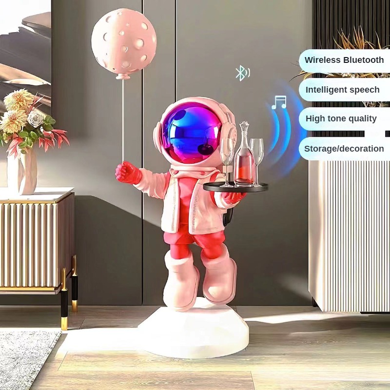 大型のクリエイティブな宇宙飛行士の置物、スマートホームデコレ - Resin Art Floor のレビューと価格